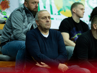 Grzegorz Schetyna participates in a match of the Orlen Basket Liga between Zastal Zielona Gora and WKS Slask Wroclaw in Wroclaw, Poland, on...