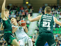 FILIP MATCZAK participates in a match of the Orlen Basket Liga between Zastal Zielona Gora and WKS Slask Wroclaw in Wroclaw, Poland, on Nove...