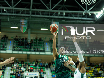 Reggie Lynch participates in a match of the Orlen Basket Liga between Zastal Zielona Gora and WKS Slask Wroclaw in Wroclaw, Poland, on Novem...