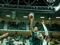 Reggie Lynch participates in a match of the Orlen Basket Liga between Zastal Zielona Gora and WKS Slask Wroclaw in Wroclaw, Poland, on Novem...