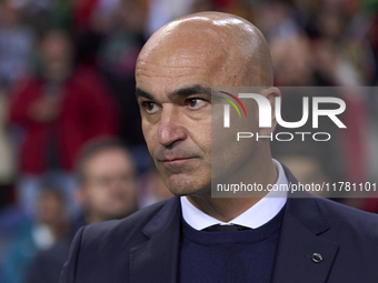 Roberto Martinez, Head Coach of Portugal, looks on before the UEFA Nations League 2024/25 League A Group A1 match between Portugal and Polan...