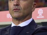 Roberto Martinez, Head Coach of Portugal, looks on before the UEFA Nations League 2024/25 League A Group A1 match between Portugal and Polan...