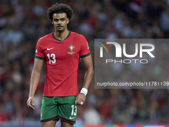 Renato Veiga of Portugal looks on during the UEFA Nations League 2024/25 League A Group A1 match between Portugal and Poland at Estadio Do D...