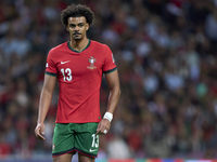 Renato Veiga of Portugal looks on during the UEFA Nations League 2024/25 League A Group A1 match between Portugal and Poland at Estadio Do D...