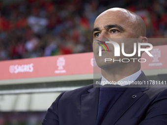 Roberto Martinez, Head Coach of Portugal, looks on before the UEFA Nations League 2024/25 League A Group A1 match between Portugal and Polan...