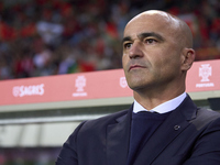 Roberto Martinez, Head Coach of Portugal, looks on before the UEFA Nations League 2024/25 League A Group A1 match between Portugal and Polan...