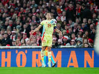 Mikel Oyarzabal of Spain  controls the ball during the Nations League Round 5 match between Denmark against Spain at Parken, Copenhagen, Den...