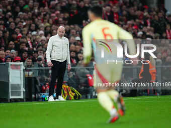 Brian Riemer of Denmark  looks on during the Nations League Round 5 match between Denmark against Spain at Parken, Copenhagen, Denmark on No...