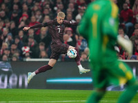 Albert Groenbaek of Denmark  controls the ball during the Nations League Round 5 match between Denmark against Spain at Parken, Copenhagen,...