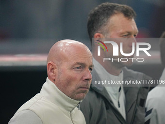 Brian Riemer of Denmark  looks on during the Nations League Round 5 match between Denmark against Spain at Parken, Copenhagen, Denmark on No...