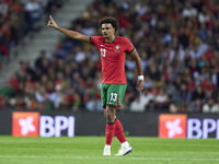 Renato Veiga of Portugal reacts during the UEFA Nations League 2024/25 League A Group A1 match between Portugal and Poland at Estadio Do Dra...