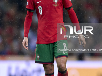 Bruno Fernandes of Portugal looks on during the UEFA Nations League 2024/25 League A Group A1 match between Portugal and Poland at Estadio D...