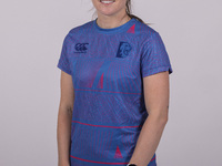 Mady Villiers of Durham Cricket Women participates in the Durham Cricket Women Media Launch at the Seat Unique Riverside in Chester le Stree...