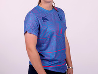 Abi Glen of Durham Cricket Women participates in the Durham Cricket Women Media Launch at the Seat Unique Riverside in Chester le Street, on...