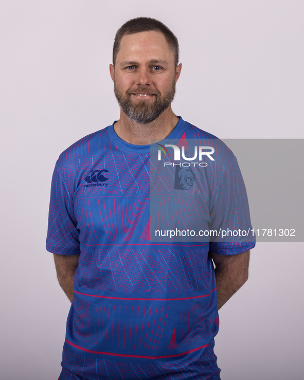 Nathan Rimmington is the Durham Women's bowling coach during the Durham Cricket Women Media Launch at the Seat Unique Riverside in Chester l...