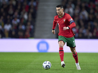 Cristiano Ronaldo of Portugal plays during the UEFA Nations League 2024/25 League A Group A1 match between Portugal and Poland at Estadio Do...