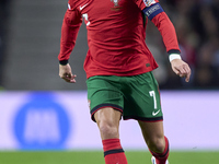 Cristiano Ronaldo of Portugal plays during the UEFA Nations League 2024/25 League A Group A1 match between Portugal and Poland at Estadio Do...