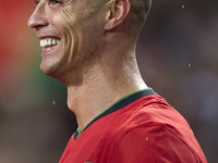 Cristiano Ronaldo of Portugal celebrates after scoring his team's second goal during the UEFA Nations League 2024/25 League A Group A1 match...