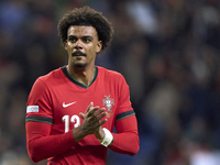 Renato Veiga of Portugal shows appreciation to the fans after the UEFA Nations League 2024/25 League A Group A1 match between Portugal and P...