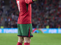 Cristiano Ronaldo of Portugal celebrates his goal during the UEFA Nations League 2024/25 League A Group A1 match between Portugal and Poland...