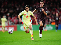 Ayoze Perez of Spain  controls the ball during the Nations League Round 5 match between Denmark against Spain at Parken, Copenhagen, Denmark...