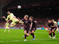 Mikel Merino of Spain  heads during the Nations League Round 5 match between Denmark against Spain at Parken, Copenhagen, Denmark on Novembe...