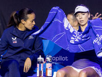 Anne Keothavong , Katie Boulter  during Billie Jean King Cup Finals match Germany vs Great Britain in Malaga Spain on 15 November 2024. (