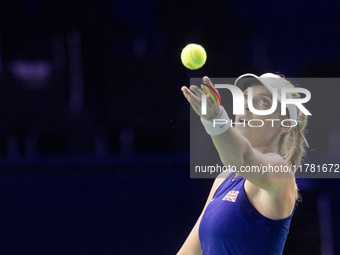 Katie Boulter  during Billie Jean King Cup Finals match Germany vs Great Britain in Malaga Spain on 15 November 2024. (