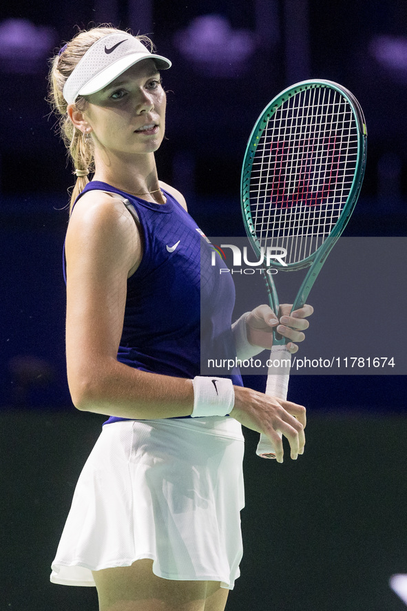 Katie Boulter  during Billie Jean King Cup Finals match Germany vs Great Britain in Malaga Spain on 15 November 2024. 