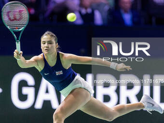 Emma Raducanu  during Billie Jean King Cup Finals match Germany vs Great Britain in Malaga Spain on 15 November 2024. (