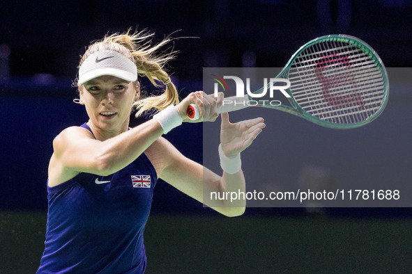 Katie Boulter  during Billie Jean King Cup Finals match Germany vs Great Britain in Malaga Spain on 15 November 2024. 