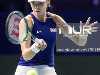 Katie Boulter  during Billie Jean King Cup Finals match Germany vs Great Britain in Malaga Spain on 15 November 2024. (