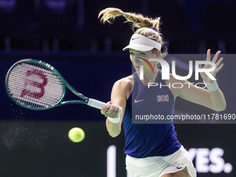 Katie Boulter  during Billie Jean King Cup Finals match Germany vs Great Britain in Malaga Spain on 15 November 2024. (