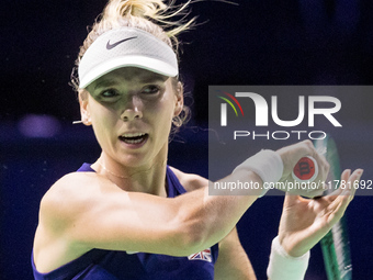 Katie Boulter  during Billie Jean King Cup Finals match Germany vs Great Britain in Malaga Spain on 15 November 2024. (