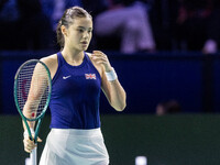 Emma Raducanu  during Billie Jean King Cup Finals match Germany vs Great Britain in Malaga Spain on 15 November 2024. (