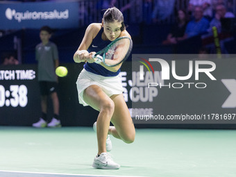 Emma Raducanu  during Billie Jean King Cup Finals match Germany vs Great Britain in Malaga Spain on 15 November 2024. (