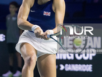 Emma Raducanu  during Billie Jean King Cup Finals match Germany vs Great Britain in Malaga Spain on 15 November 2024. (