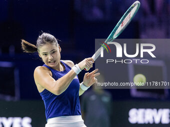 Emma Raducanu  during Billie Jean King Cup Finals match Germany vs Great Britain in Malaga Spain on 15 November 2024. (