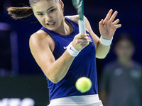 Emma Raducanu  during Billie Jean King Cup Finals match Germany vs Great Britain in Malaga Spain on 15 November 2024. (