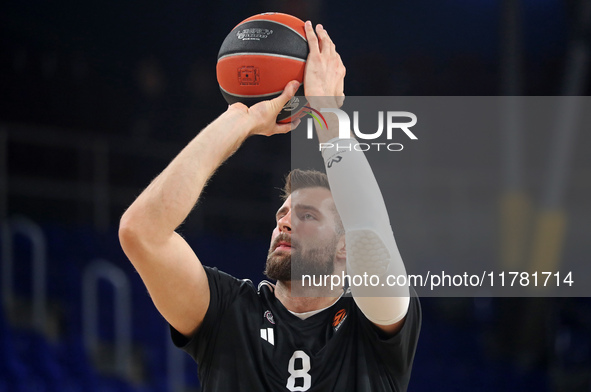 Leon Kratzer plays during the match between FC Barcelona and Paris Basketball, corresponding to week 10 of the Turkish Airlines Euroleague,...