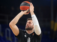 Leon Kratzer plays during the match between FC Barcelona and Paris Basketball, corresponding to week 10 of the Turkish Airlines Euroleague,...