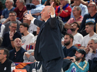 Joan Penarroya coaches during the match between FC Barcelona and Paris Basketball, corresponding to week 10 of the Turkish Airlines Euroleag...