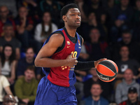 Chimezie Metu plays during the match between FC Barcelona and Paris Basketball, corresponding to week 10 of the Turkish Airlines Euroleague,...