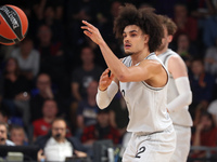 Nadir Hifi plays during the match between FC Barcelona and Paris Basketball, corresponding to week 10 of the Turkish Airlines Euroleague, at...