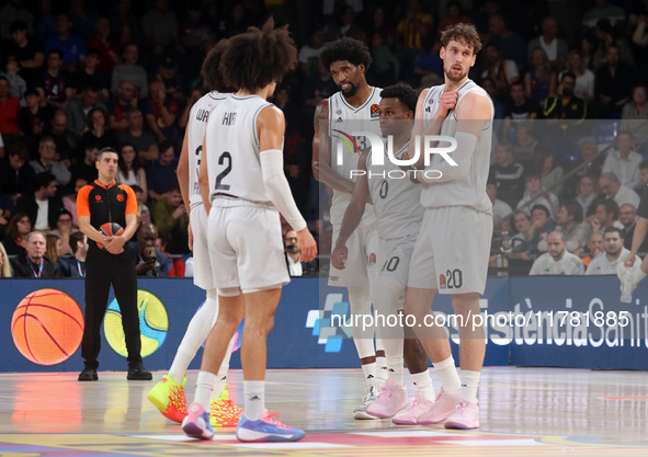 The Paris team plays during the match between FC Barcelona and Paris Basketball, corresponding to week 10 of the Turkish Airlines Euroleague...