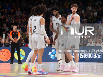 The Paris team plays during the match between FC Barcelona and Paris Basketball, corresponding to week 10 of the Turkish Airlines Euroleague...