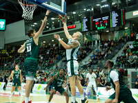 MICHAL KOLODZIEJ participates in a match of the Orlen Basket Liga between Zastal Zielona Gora and WKS Slask Wroclaw in Wroclaw, Poland, on N...