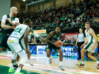 Donell Cooper participates in a match of the Orlen Basket Liga between Zastal Zielona Gora and WKS Slask Wroclaw in Wroclaw, Poland, on Nove...