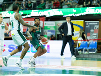 Donell Cooper participates in a match of the Orlen Basket Liga between Zastal Zielona Gora and WKS Slask Wroclaw in Wroclaw, Poland, on Nove...