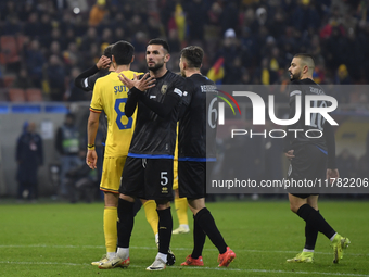 Lumbardh Dellova during the UEFA Nations League, League C, Group 2 football match between Romania and Kosovo at the National Arena Stadium i...